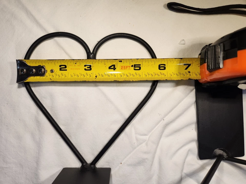 Extremos de libro de metal decorativos de corazón negro vintage ¡MIRA NUEVO! Foto 4 de 4