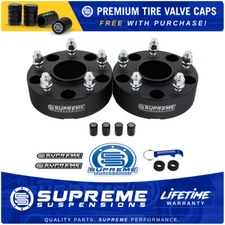 Hub Centric Wheel Spacers for Ram Dakota Durango 5x5.5" BP 9/16"x18 + Valve Caps