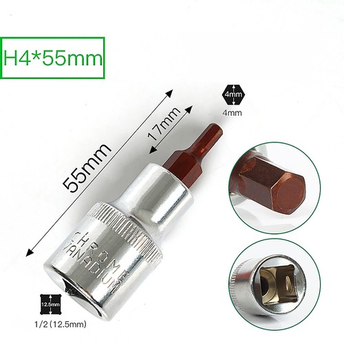 1/2" DRIVER HEX SOCKET 4-55MM TORX/HEX LONG REACH SOCKETS FOR RATCHET WRENCH - Picture 10 of 31