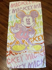 Mickey Mouse Disney Kids Beach Towel By Jerry Leigh 51  x27  Used