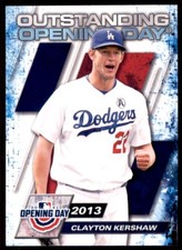 Clayton Kershaw 2021 Topps Opening Day Outstanding Card #OOOD-9 Los Angeles