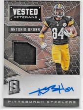 2016 PANINI SPECTRA ANTONIO BROWN VESTED VETERANS AUTO REFRACTOR PATCH 48/49