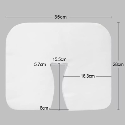100Pcs Disposable Non-Woven Headrest Pillow Paper Beauty Salon Bed Cover - Zdjęcie 3 z 12