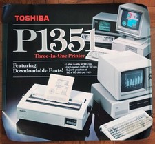 1980s Vintage Toshiba Printer & IBM PC Comput...