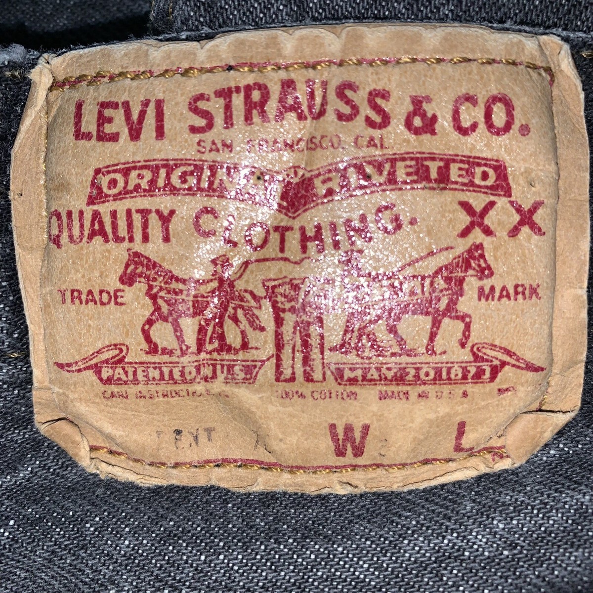 Vintage Levi's 701 Student Denim Black Jeans 90s 701-5759 USA Made