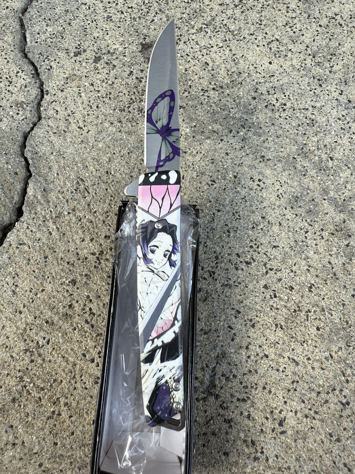 Shinobu Kochō Demonslayer Assisted Open Pocket Knife9”