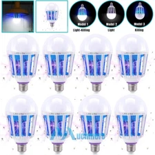 8Packs Insect Bug Mosquito Zapper Light Bulb 15W E27 Fly Trap Killer UV LED Lamp