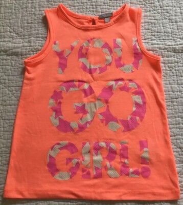 T-Shirt Uni Orange Pink Rosa Neon Schrift Spruch BabyMädchen 92 98