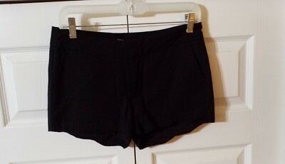 Francesca's Black Cotton/Linen Black Shorts Size Small NEW