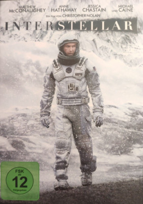 INTERSTELLAR / Sci-Fi Abenteuer mit Matthew McConaughey, Anne Hathaway / DVD