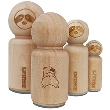 Pug from Behind Butt Dog Rubber Stamp for Stamping Crafting Planners