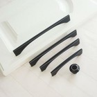 Black Silver Cabinet Handles Wardrobe Handles Dresser Handles Knobs Drawer Pulls