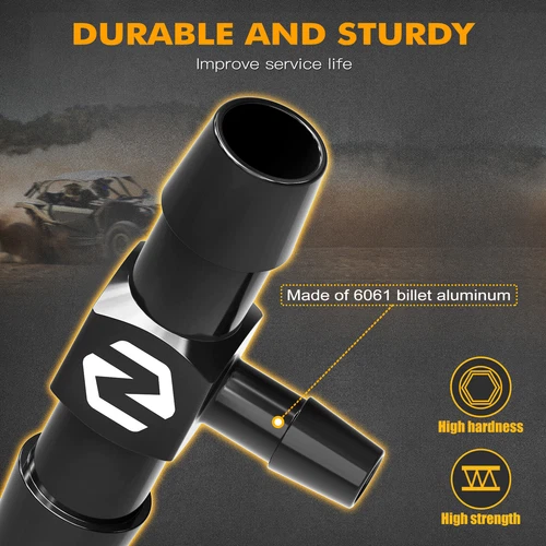 NICECNC Coolant Line Hose T-Fitting Connector For Can-Am X3 Maverick 2017-2023 - 隨ャ 4 蠑/蜈ア 9 蠑