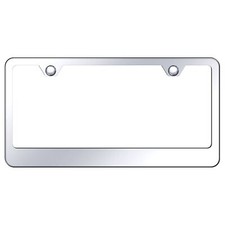 Plain Stainless Steel Wide Bottom License Plate Frame