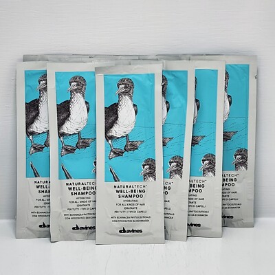 Davines Naturaltech Well-Being Shampoo Sachet Travel Kit 0.4 oz X 12 | Free Ship
