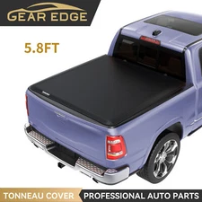 5.8ft Roll Up Tonneau Cover for 2019-2026 Silverado Sierra 1500 New Body Style