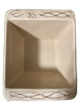 Tastefully Simple Host Collection Green Leaf Ceramic Dip Server Bowl