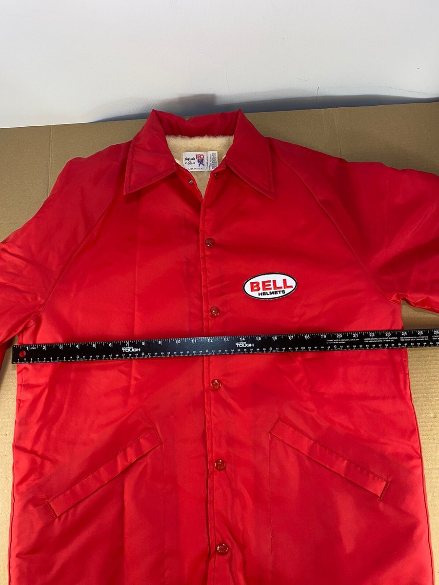 Vintage 70s 80s Bell Helmets Windbreaker Coat Jacket Lined Racing