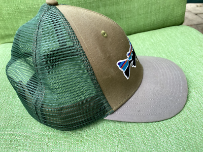 Patagonia Fitz Roy Trout Trucker Hat - Gray/Olive/Green - Snapback