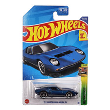 HOT WHEELS '71 Lamborghini Miura SV HW Exotics P400 Blue Car HCX02 2022
