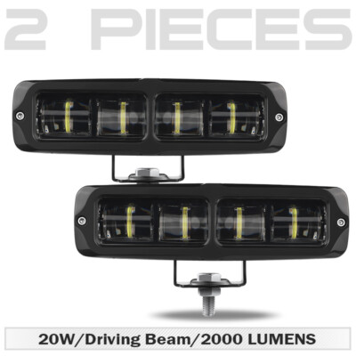 6inch LED Work Light Bar Spot Fog Lamp Offroad Driving Truck SUV ATV 4WD White