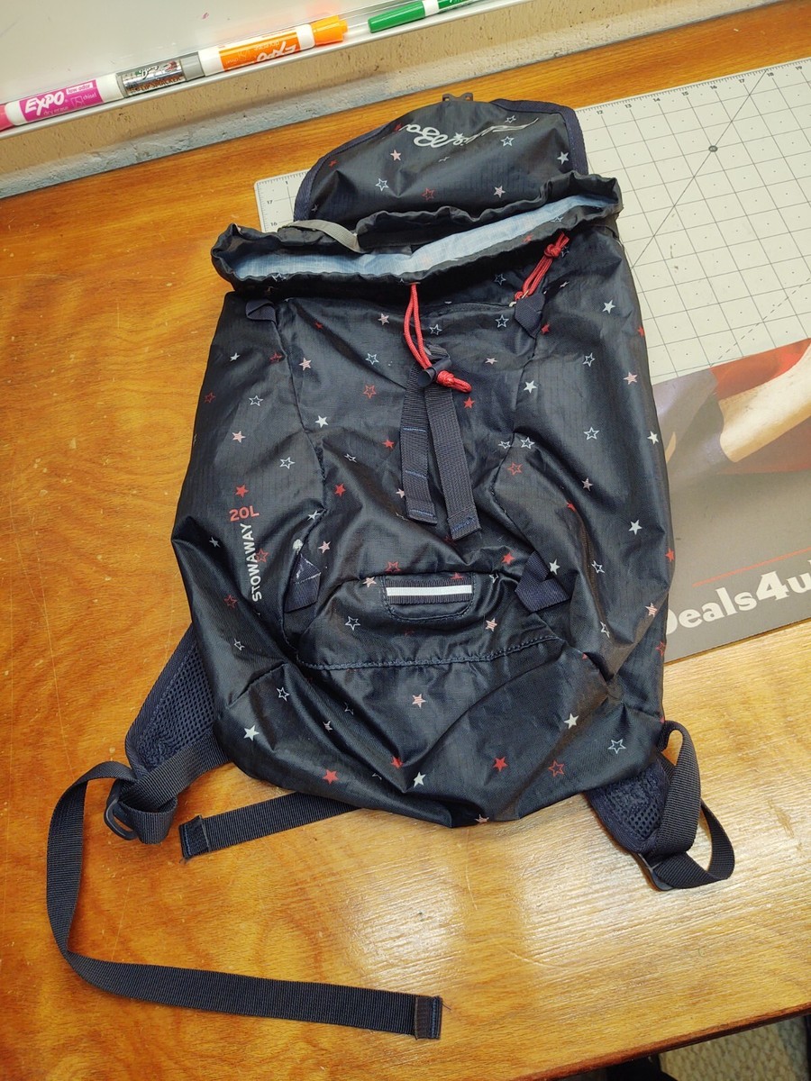 Eddie Bauer Stowaway Backpack 20L Star PATTERN LIGHTWEIGHT BAG