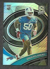 GREG ROUSSEAU 2021 PANINI SPECTRA #256 rc PRIZM /149 MADE!  BUFFALO BILLS ROOKIE