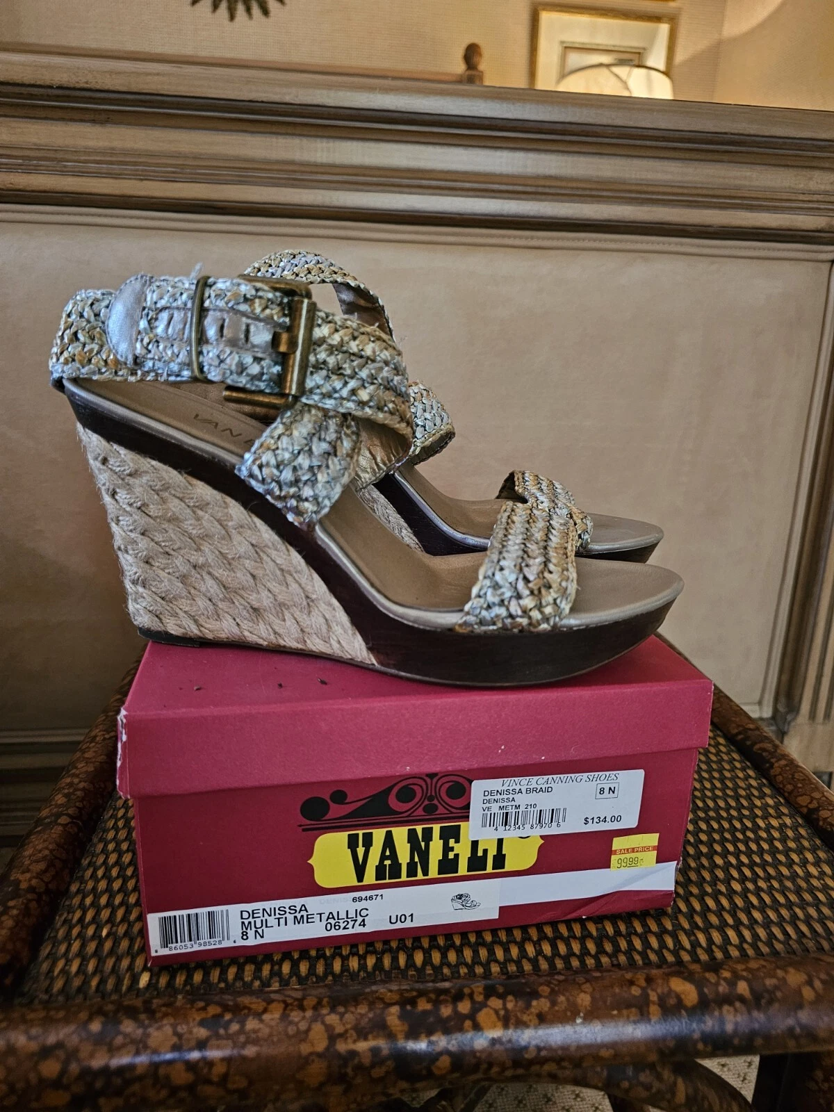 VANS Sandalo zeppa Van Eli intrecciato Denissa 8N