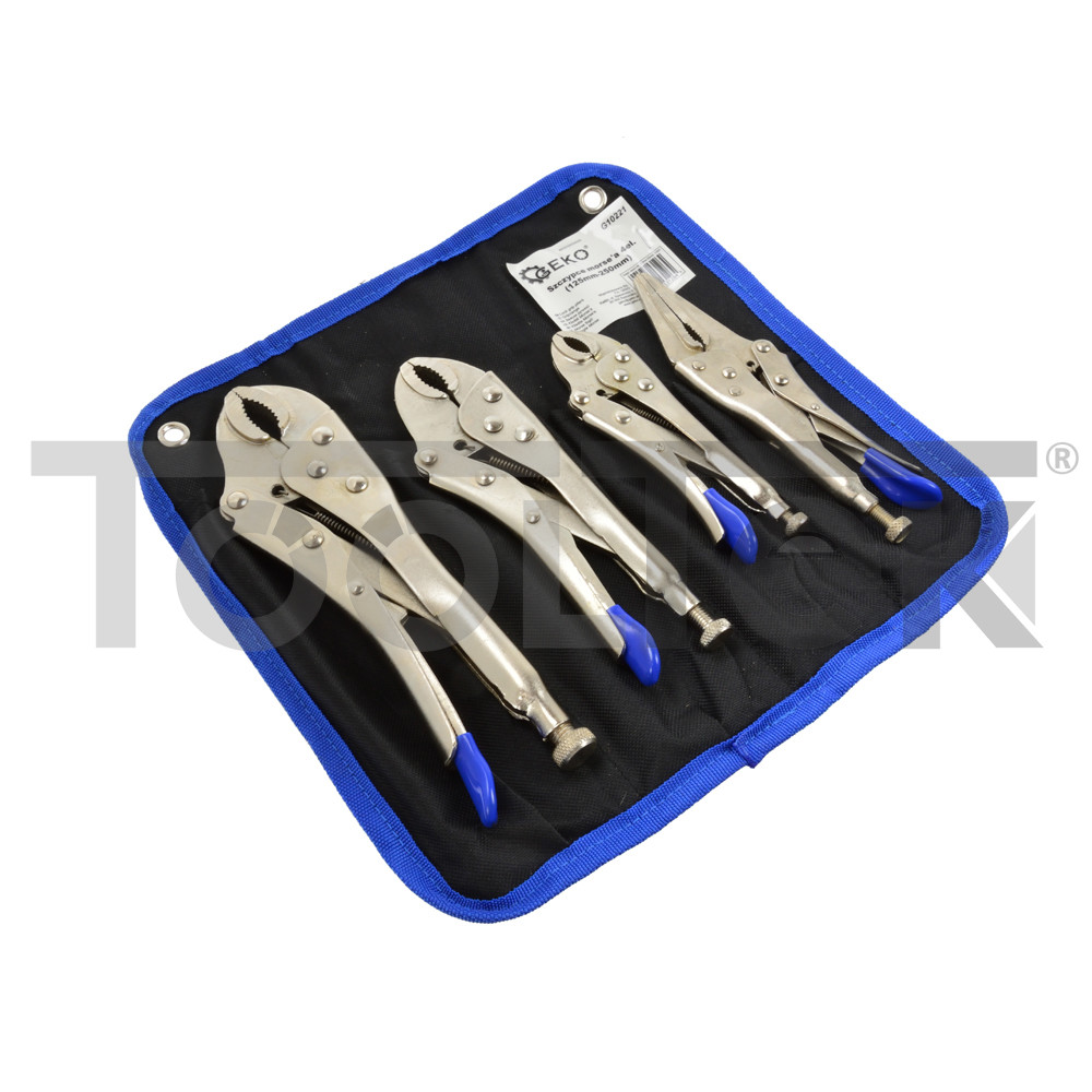GEKO G10221 Set 4 Pinze Autobloccanti Professionali 125-250mm - Tooltek