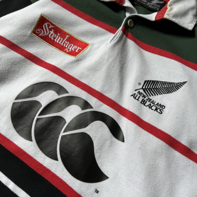 Vintage 00s Canterbury All Blacks Steinlager Rugby Jersey Long