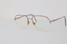 Vintage Caravaggio Eyewear Rome Half Frame Aviator Eyeglasses Glasses Pink