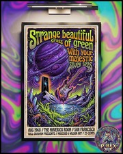 Jimi Hendrix 3rd Stone From The Sun Silver Seas Psychedelic Art Poster 24"x16"