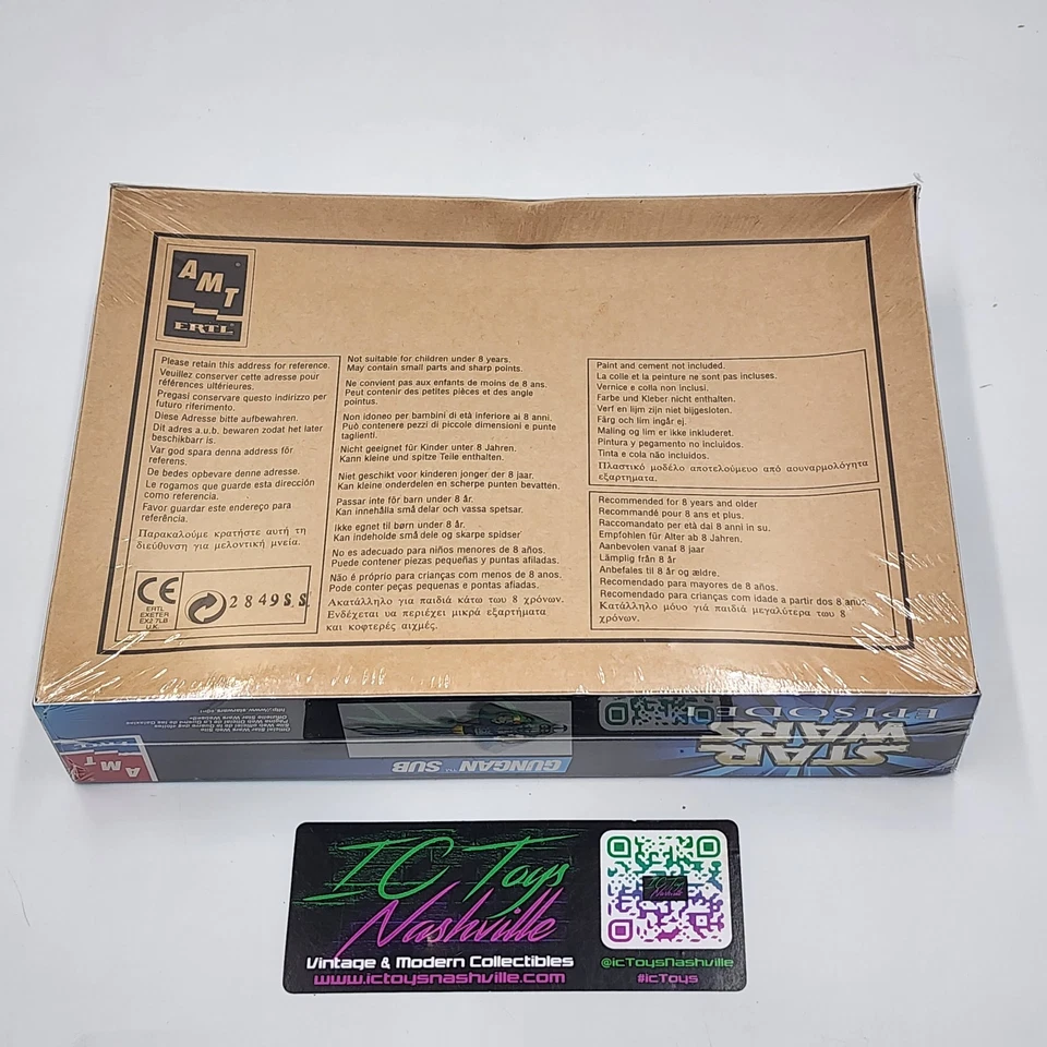 Vintage Star Wars Episode 1 Gungan Sub Snapfast AMT/ERTL 1:48 Model Kit - Sealed - Image 2 of 4