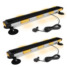 2pcs 34inch 166 LED Emergency Rooftop Strobe Lights Bar Flashing Car Lighting
