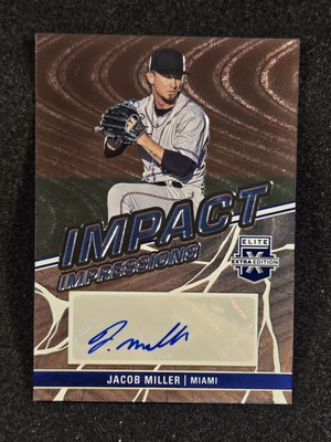 2023 Elite Extra Edition Impact Impressions Signatures Jacob Miller #II-JML