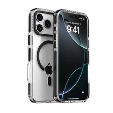 For iPhone 17 Pro Max 16 15 14 13 Magnetic Clear Hard Back Shockproof Slim Case