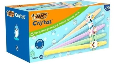3086124149273 Długopis Cristal Figurine 1mm niebieski (20szt)BIC BIC