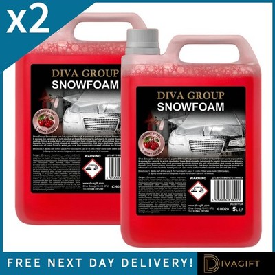 2 x CHERRY SNOW FOAM SHAMPOO 5L FÜR AUTO KFZ VORWÄSCHE REINIGER FLÜSSIG NEU
