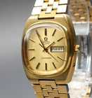 1977 Near MINT OMEGA Seamaster 35mm 196.0086 Quartz Cal.1345 Gold Men's Vintage