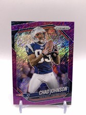 Chad Johnson 2025 Panini Prizm #180 FOTL PURPLE SHIMMER /15 SSP - Patriots 🔥