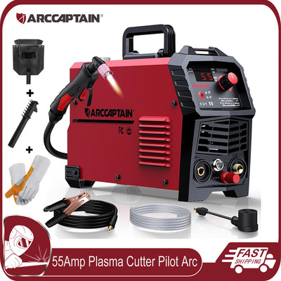 Arccaptain 55Amp Plasma Cutter Non-Touch Pilot Arc HF 120/240V Dual Voltage IGBT
