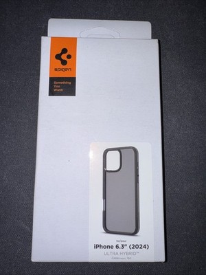 Spigen Ultra Hybrid Slim Case for iPhone 6.3'' (2024) Black/Clear ACS08124