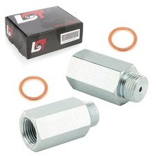 2x Verlängerung Lambdasonden Katalysator Edelstahl mit Dichtring für JEEP