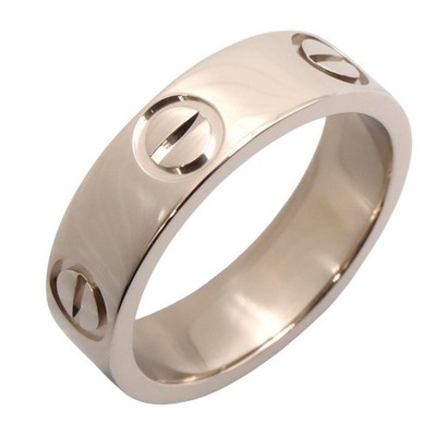 Cartier Love リング 18K WG CARTIER Love Ring 18KWG White Gold Used Women US size #4.5 #48 | eBay