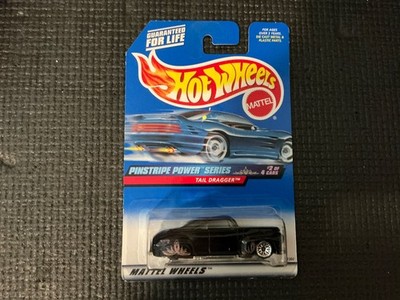 Hot Wheels 1999 Pinstripe Power Series #954 Tail Dragger Black w/ WSPs