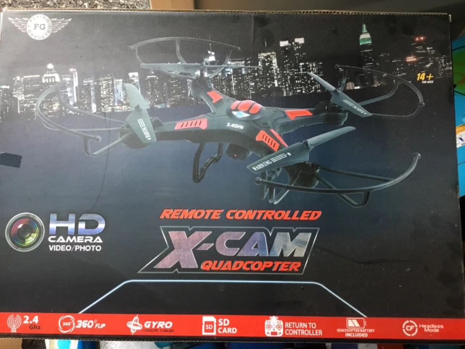 X-Cam Quadcopter Remote Controlled With Built In HD Camera - Boxed new - Image 2 of 2