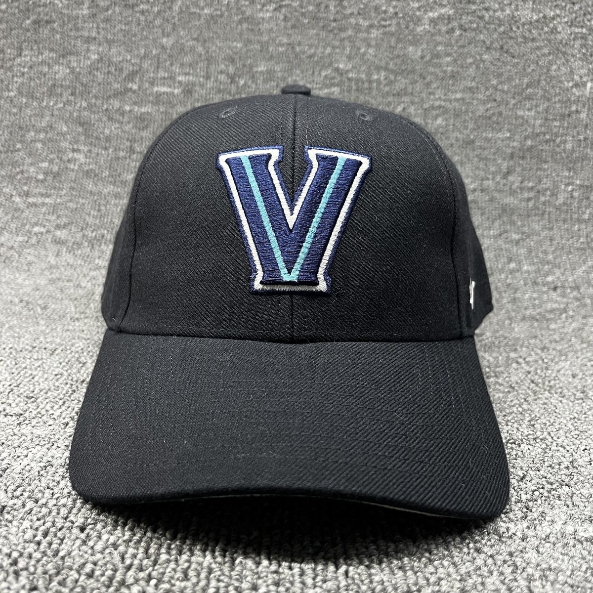 Villanova Wildcats '47 MVP Hat Black Adjustable Strapback Cap Gray Underbrim