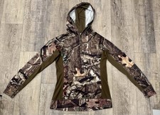 VTG Cabelas Outfitters AGO Lightweight Hoodie Camo Hunting 90s - Size Youth M