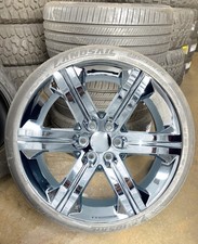24 Chrome G13 Wheels All Season Tires Tpms Fits Chevy Silverado Tahoe Suburban 24 Chrome G13 Wheels All Season Tires Tpms Fits Chevy Silverado Tahoe Suburban