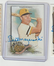 2022 Topps Allen & Ginter's BILL MAZEROSKI Pirates Signed Autograph